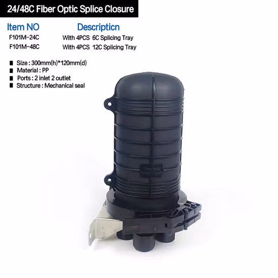 Gcabling Fiber Optic Splice Nap Splitter Distribution Enclosure Box Access Terminal IP68 Fdb Connection Termination FTTH Cable Junction Closure Box