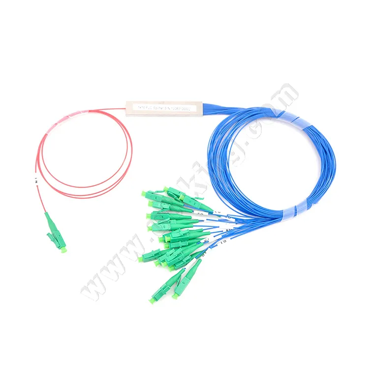 FTTH Optical Fiber PLC Splitter with LC/APC Connector 1X16 LC APC Mini PLC Splitter